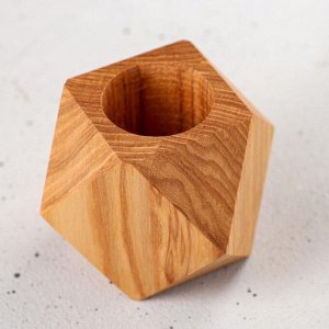Кашпо деревянное "Геометрия", массив ясеня, 7х7х7 см