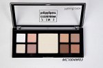 .MC1004№03 2 IN 1 EYESHADOW HIGHLITER Набор косметич. хайлайтер+тени д/век (бежевый+белый)