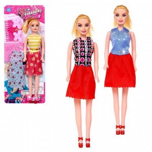 Кукла модель "Катя" с платьем и аксессуаром ,Микс