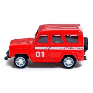 Машина металлическая «Пожарная охрана», инерционная, МИКС