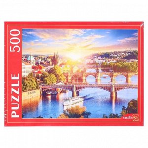 Пазлы 500 элементов «Чехия. Рассвет под Прагой»