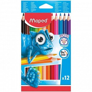 Карандаши цветные 12 цв. Maped Jumbo 834352