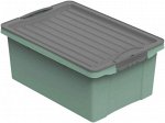 COMPACT Контейнер для хранения 13л, 39,5х27,5х18см, цв.омела зеленая