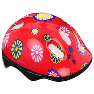 Шлем защитный OT-SH6 детский, размер S (52-54 см), цвет красный