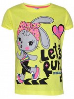 Футболка для девочек Baby Style МД 001 Короткий рукав, с принтом. 100%Хлопок. пр. Узбекистан.