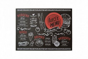 Салфетка сервировочная 36 листов "Burger menu" 40х30см ADL-28742 ВЭД