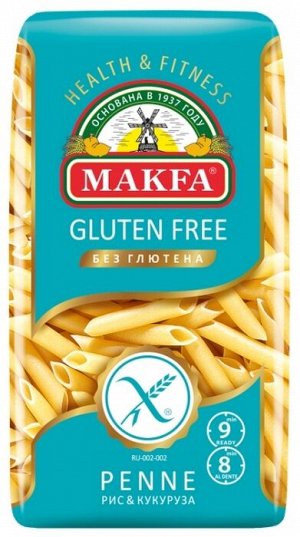 Макароны "Макфа" БЕЗГЛЮТЕН 300г Penne (Перо) 1/18, шт