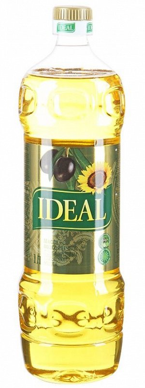 Масло раст. IDEAL 1л подс и оливк МИКС ту 1/15, бут