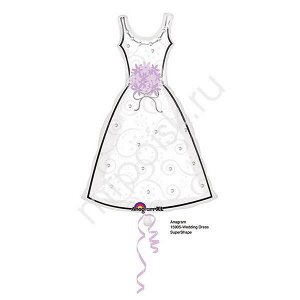 Фигура Свадебное платье белое 91 см X 61 см