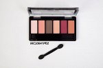 .MC1064№02 MATTE EYESHADOW Набор теней для век компактных 6 цветов, роза