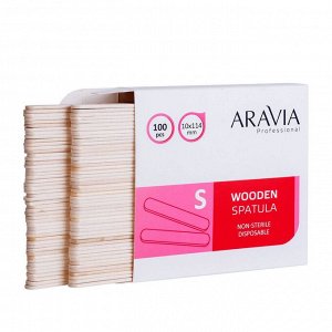 "ARAVIA Professional" Шпатели деревянные одноразовые размер S 100 шт./уп. НОВИНКА