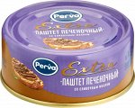 Паштет 100г PERVA EXTRA ж/б ключ Печеночный со слив.маслом ГОСТ (88212) 1/16, шт