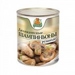 Грибы МЛ Шампиньоны 425мл ж/б РЕЗАНЫЕ (6844) 1/24, шт