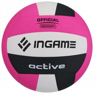 Мяч волейбольный INGAME ACTIVE черно-бело-красно