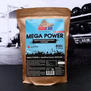 Протеин RusLabNutrition Mega Power (800г), шоколад