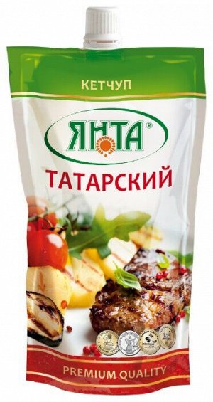 Кетчуп ЯНТА 0,3кг дой-пак ТАТАРСКИЙ