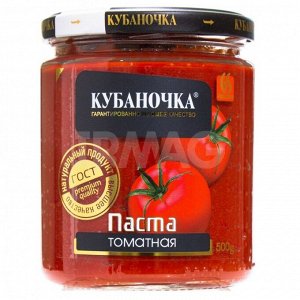 Томатная паста Кубаночка 25% гост 0,28кг ст/б