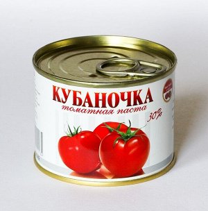 Томатная паста Кубаночка 25% гост 0,38кг ж/б