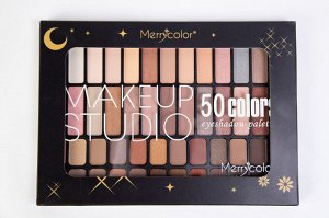 .MC1043 MAKEUP STUDIO 50 COLORS Набор косметич. тени для век компактные (50 оттенков)