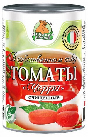 Томаты конс МЛ 425мл ж/б в СОБСТ СОКУ Очищенные (7926) 1/24, шт