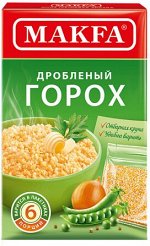 Крупа Макфа кор. Горох дробленный 400г (6 пак) 1/9, шт