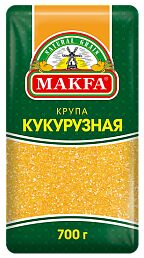 Крупа Макфа фас. Кукурузная 700г 1/6 полиэт., шт