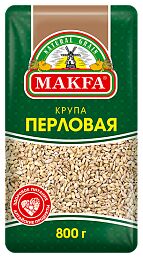 Крупа Макфа фас. Перловая 800г 1/6 полиэт., шт