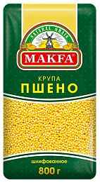 Крупа Макфа фас. Пшено шлифованное 800г 1/6 полиэт., шт
