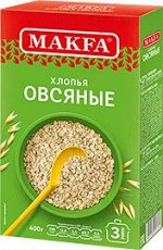 Хлопья Макфа кор. Овсяные быстр.приготовл. 350г 1/12, шт