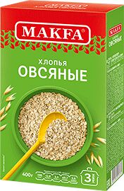 Хлопья Макфа кор. Овсяные быстр.приготовл. 350г 1/12, шт