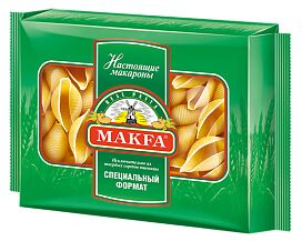 Макароны "Макфа" 300г Королевские ракушки 1/12 подлож, шт