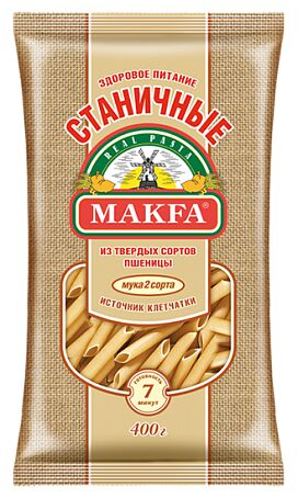 Макароны "Макфа" 400г Станичные Перья любит 1/20, шт