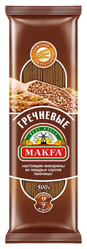 Макароны "Макфа" Вермишель длин Гречневая 500г 1/20, шт