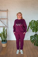 Костюм женский спортивный трикотажный Пташка Марсала