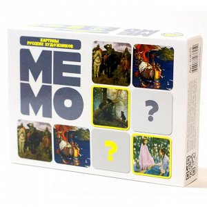 Настольная игра «Мемо. Картины русских художников», 50 карточек