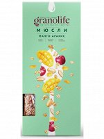 Мюсли - гранола Granolife манго/арахис 400г коробка (1х6) (#20) Россия (шк 0536