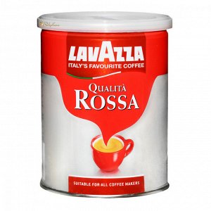 кофе LAVAZZA QUALITA ROSSA 250 г ж/б молотый