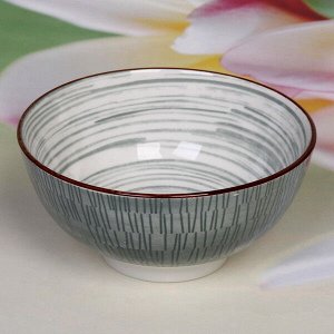 Салатник керамический "Тоскана" 600мл 13*6см серый