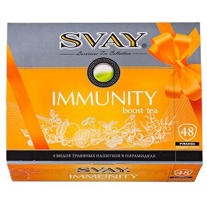 чай SVAY 'IMMUNITY' набор 8 видов 48 пирамидок 1 уп.х 6 шт.