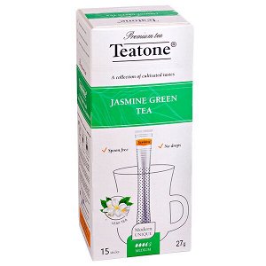 чай TEATONE 'JASMINE GREEN' 15 стиков 1 уп.х 12 шт.