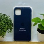 Силиконовый чехол для IPHONE 11 цвет №58 (все наклейки,лого вырезан, микрофибра,не пачкается,улучшенное качество)