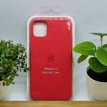 Силиконовый чехол для IPHONE 11 цвет №57 (все наклейки,лого вырезан, микрофибра,не пачкается,улучшенное качество)