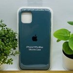 Силиконовый чехол для IP 11 PRO MAX цвет №46 (все наклейки,лого вырезан, микрофибра,не пачкается,улучшенное качество)