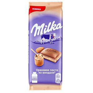 Шоколад Милка Ореховая паста из миндаля 85 г 1 уп.х 20 шт.