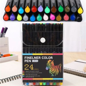 Набор акварельных линеров FINELINER COLOR PEN, 0.4 мм / 24 цвета