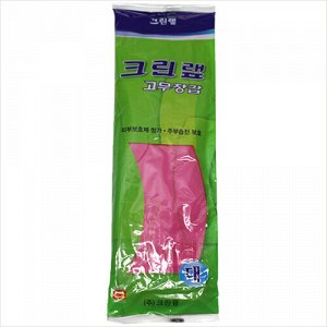 Clean wrap Перчатки из натурального латекса c внутренним покрытием розовые размер L / 100