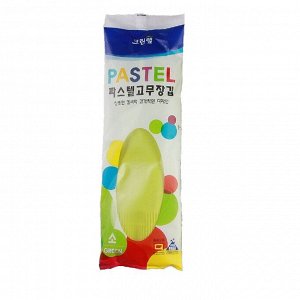 Перчатки из натурального латекса «Pastel» салатовые размер S, 1 пара