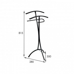 Вешалка-стойка 35?28?81,5 см "Слуга", малая, цвет чёрный