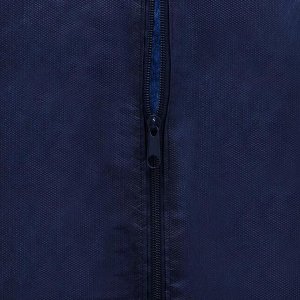 Чехол для одежды с окном, 60x120 см, спанбонд, цвет синий