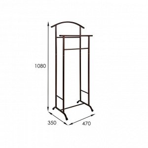 Вешалка гардеробная «Стиль-3», 47?34,8?108 см, цвет медный антик
